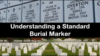 Understanding a Standard Burial Marker