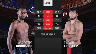 Маркос Родригез vs. Замир Арипшев | Marcos Rodrigues vs. Zamir Aripshev | ACA 162