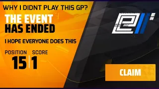 Asphalt 9 LAMBORGHINI SC20 Grand Prix Reward Claiming Why i left the event and didn't play