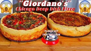 CHICAGO STYLE PIZZA |HOW TO MAKE CHICAGO GIORDANOS DEEP DISH PIZZA AT HOME YOUTUBE RECIPE 2021