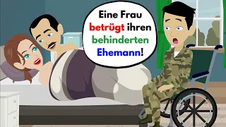 Deutsch lernen | Eine Frau betrügt ihren behinderten Ehemann | Wortschatz und wichtige Verben