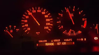 0-100km/h ACCELERATION BMW E39 520i(1999),SPORT MODE,ENGINE SOUND