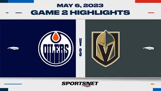 NHL Game 2 Highlights | Oilers vs. Golden Knights - May 6, 2023