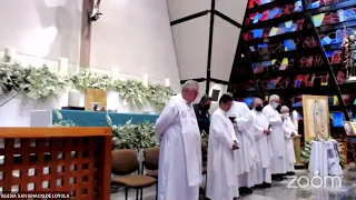 Misa por el eterno descanso de los jesuitas Joaquín Mora S.J. y Javier Campos S.J.