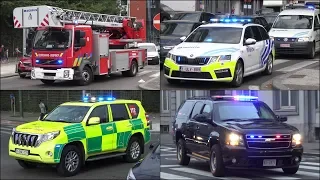 Fire Engines, Police Cars and Ambulances responding - Compilation 41