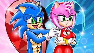 Amy Rose's Sad Love Sonic - Amy Rose Vs Rouge The Bat - New Episodes in Couple Love Story