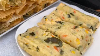 Tamales de Verduras Fáciles y Sabrosos