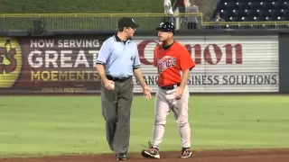 Norfolk Tides Manager Gary Allenson in Crazy Ejection