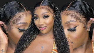 4C Curly Edges | Highlight 1B/27 Curly Wig ft . Hermosa Hair