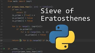Finding Primes in Python with the Sieve of Eratosthenes
