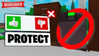 How to PROTECT YOUR SAFE in Brookhaven RP