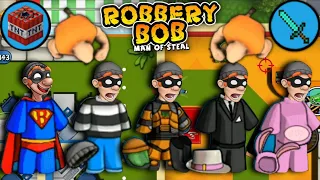 Robbery Bob - All Costumes Funny Video Game Part 434