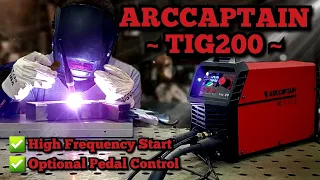 ArcCaptain TIG200 With High Frequency Start -  Learn To TIG Weld - It Exceeded My Expectations