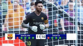 PES 2019 | L.Messi goalkeeper vs C.Ronaldo goalkeeper | Penalty Shootout (Barcelona - Juventus)