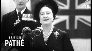 Portsmouth - Queen Mother Unveils Memorial Aka Queen Mother Unveils Royal Naval Memorial (1953)