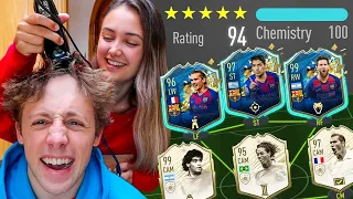194 RATED FUT DRAFT or MY SISTER SHAVES MY HEAD!! - FIFA 20