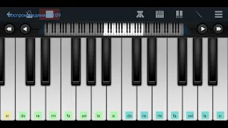 //Für Elise//Beethoven//mobile piano tutorial//на пианино в телефоне одним пальцем