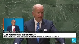 Joe Biden heralds "relentless diplomacy" in address to UN General Assembly • FRANCE 24 English