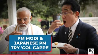 PM Modi, Japanese Counterpart Kishida Try 'Gol Gappe' | BQ Prime