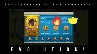 PRESENTATION DE MON COMPTE! EVOLUTION DEPUIS 5MOIS ! TOUT DE A/Z Rise of kingdoms