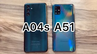 Samsung Galaxy A04s vs Samsung Galaxy A51