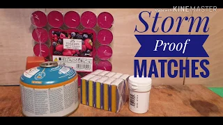 Make Your Own Storm Proof Matches | Firestarter