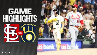 Cardinals vs. Brewers Game Highlights (5/10/24) | MLB Highlights
