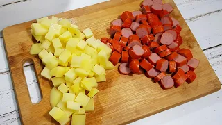 VOCÊ TEM BATATA E SALSICHA? Faça essa receita hoje mesmo!