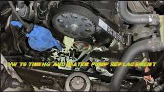 VW Transporter T6 2.0TDI - Timing belt and water pump replacement DIY? This is how...