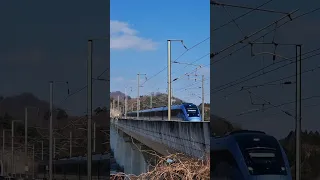터널과 터널 사이를 질주하는 차세대 고속열차 EMU-320(7959 시운전열차)