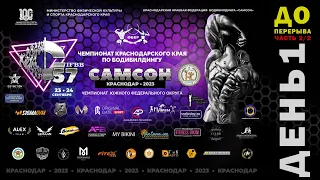 «САМСОН-57» Чемпионат Южного федерального округа по бодибилдингу (IFBB/ФББР). ДЕНЬ 1, до пер.,ч.2/2