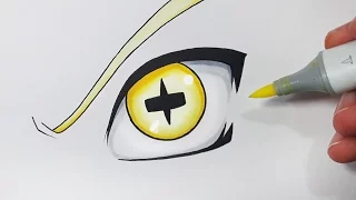 How To Draw Naruto's Six Paths EYE - Step By Step Tutorial!