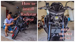 How to install Radiator cover | Radguard | 2020 Yamaha MT-03