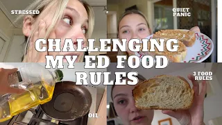 CHALLENGING ED MY FOOD RULES | Eating disorder recovery