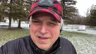 Test Winter Camping in a Walmart Teepee Tent in my backyard with a Mr Buddy Heater.