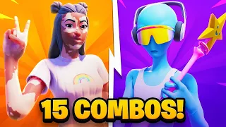 15 NEW Tryhard SKIN COMBOS in Fortnite! (Sweaty Combos)