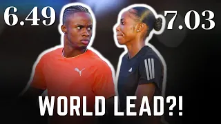 Jamaicans Ackeem Blake & Sashalee Forbes Run Blazing 60m World Lead?!