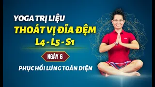 Yoga Chữa Thoát Vị Đĩa Đệm L4, L5, S1 - Ngày 6: Phục hồi lưng toàn diện | Kim Ba Yoga