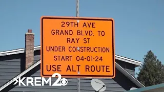 Spokane road construction projects to impact traffic into summer months