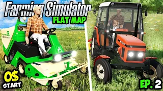 I spent 24 Hours on a Flat Map with $ 0 ... ep.2 🚜