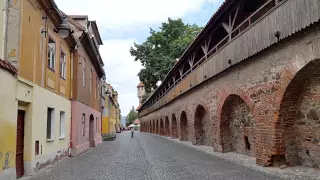 Sibiu in 2015. A walk in the city centre. Transylvania, Romania