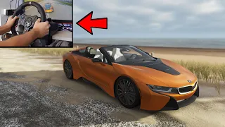 Forza Horizon 4 BMW I8 Roadster (Steering wheel + paddel shifter) gameplay