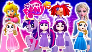 My Talking Angela 2 New Update Gameplay Princess Peach vs The Little Pony vs Ragatha vs Elsa Frozen