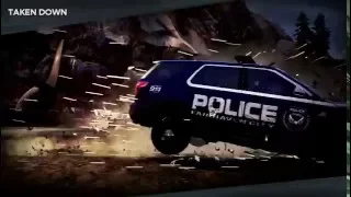 Need for speed most wanted 2016 heat level 6 self crash with cop cars hill