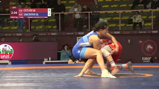 1/4 WW - 57 kg: M. OZTURK (TUR) v. M. SIMONYAN (RUS)