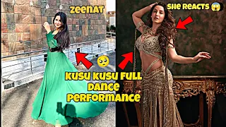 full dance performance by zeenat || kusu kusu|| saki saki @NoraFatehi