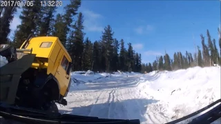 Тува. Мюньский перевал. Зимник.