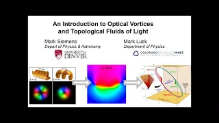 An Introduction to Optical Vortices and Topological Fluids of Light