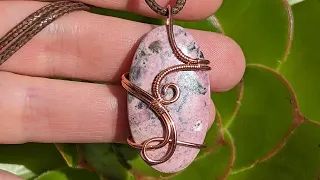 "Lyra" Oval Cabochon Wire Wrapped Pendant Tutorial