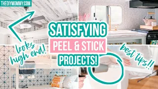 5 DIY Peel & Stick projects that make your home look INCREDIBLE!  | The DIY Mommy